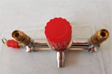 kompresor 220v12v: Prodajem nov i kvalitetan manometar sa dva sata sa sklopkom i izlazom — 2