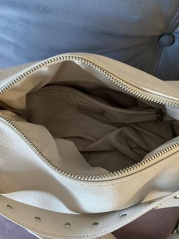 srebro 835 cena: Desigual torba preko ramena, bež/kremske boje, od teksturirane — 5