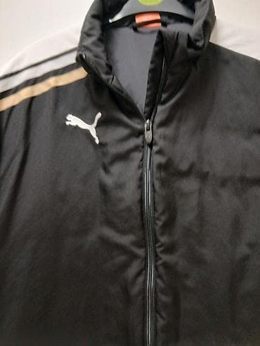 Šuškavci: PUMA zimska jakna, muški model - Boja: crna sa sivim i zlatnim — 2