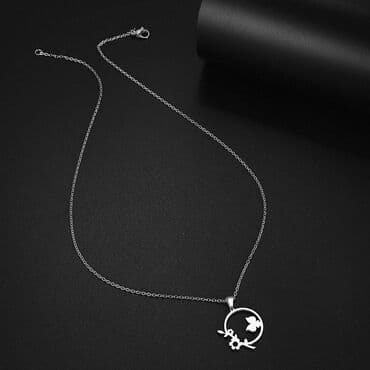 patike sa crvenim djonom: Pendant necklace, Material: Stainless steel — 2