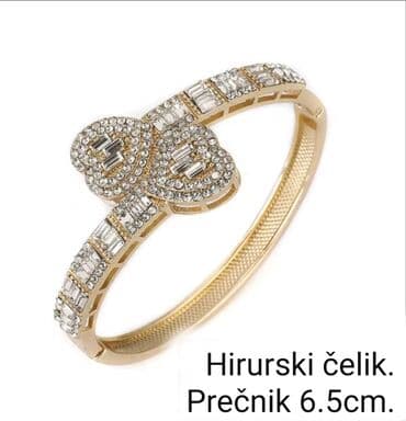 torbe od krzna: Bangle, Material: Cubic zirconia, Stainless steel — 2