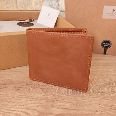 fazon sabac: Muški kožni novčanik – klasičan bifold dizajn - Materijal: prava — 4