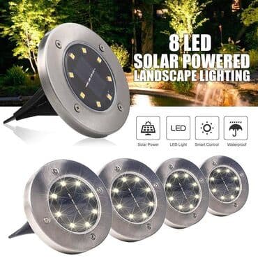 zavese za auto lidl: Solarne led disk lampe novo 4 komada u paketu akcija cene nisu — 1