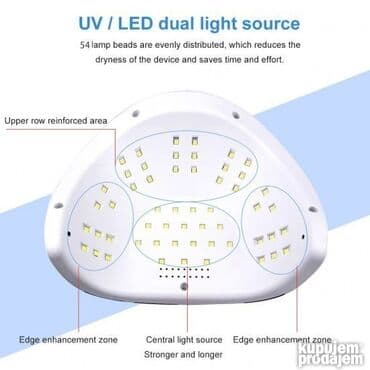 Aparati za manikir i pedikir: UV led lampa za nokte 96W Novi model Uv led lampa za nokte 96w Model — 3