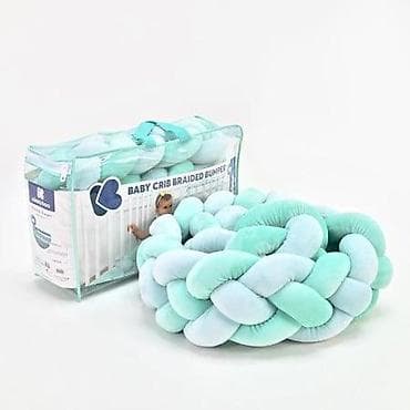 tempo katalog bastenski namestaj: KIKKA BOO Pletenica za krevetac trostruka – 180 cm, mint (KKB5) — 3