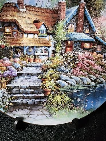 Slike i ramovi: Dekorativni engleski tanjir iz 90ih.Kostani porcelan.Andres Orpinas — 4