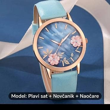 Ženski modni set: sat + novčanik + naočare za sunce Sadržaj seta: - — 8