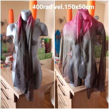 Men's Clothing: Šal od lagane, providne tkanine sa ombre prelazom boja od intenzivno — 2