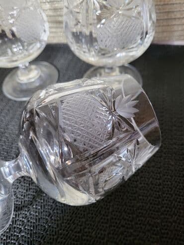 case za zestoko pice: Case kristal Zajecar za zestoko pice iz 70ih. Case su perfektne,sve — 11
