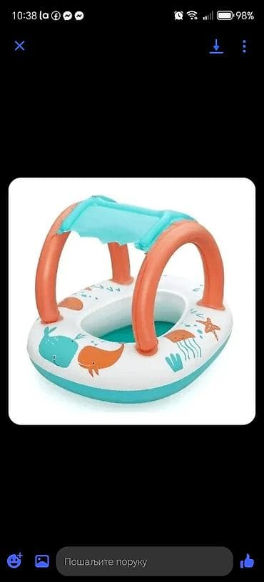 serpe od rosvaja: Bestway Comfort Plush Shaded Baby Boat – dečji čamac/šlauf sa — 2