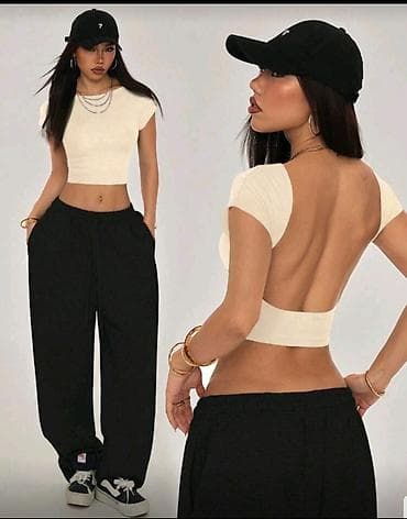 tapout majice: Ženski crop topovi – više modela - Model 1: Kratka majica sa kratkim — 2