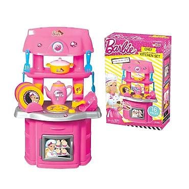 Kids' Kitchens: Barbie kuhinja za devojčice – licencirani veliki set za maštovitu — 3