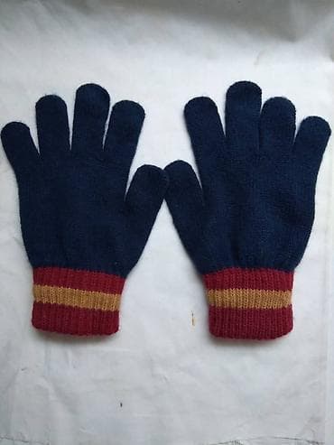 Ski rukavice LC Vaikiki 95 % akril,tamno plavecrv./zute vel. 6Y-10Y