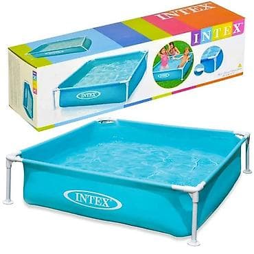 forma ideale ormari za terasu: Intex Dečiji bazen 122x122x30cm - 5700 din 👾 Dečiji montažni bazen — 1