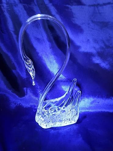 kristalno staklo: Murano nov labud,rucni rad 1960g +. Murano nov labud,perfektan tezak — 1
