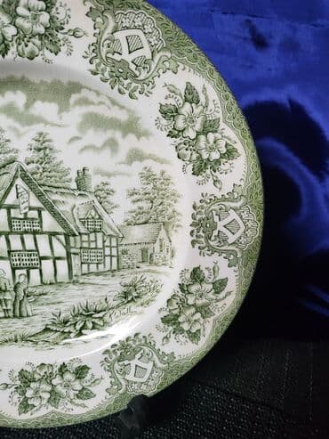 luminarc tanjiri metalac: Tanjir nov rucno graviran Engleska Staffordshire 70te. Tanjir nigde — 6