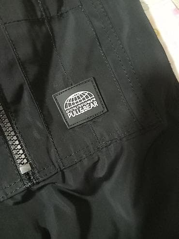 bermude sa dzepovima: PULL&BEAR muška bomber jakna – crna - Klasični bomber kroj sa — 3