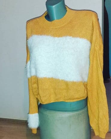 Kape i aksesoari: Mekan topao zuti crop top dzemperic s m vel — 3