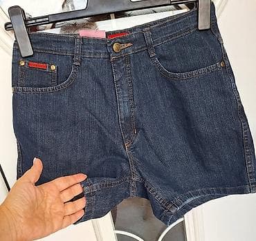 obuca perla: Ženski teksas šorts POKER – veličina 50, tamnoplavi denim sa — 4