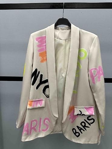 sako l: ✅✅Ženski blejzer sa urbanim printom gradova
✅1999 din
✅S M L — 5