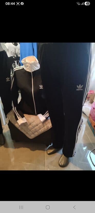 poliester trenerke: Komplet, M, Nike, bоја - Crna, Pamuk — 7