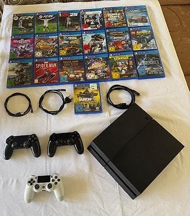 bagat mašina za šivanje: Soni PS 4 1Tb (sa tri dzojstika) i 19 igrica. Ocuvan i bez ostecenja — 1