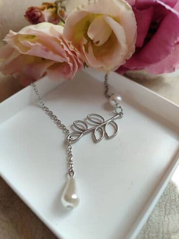 zlatni lancic sa biserom: Ogrlica sa priveskom — 5