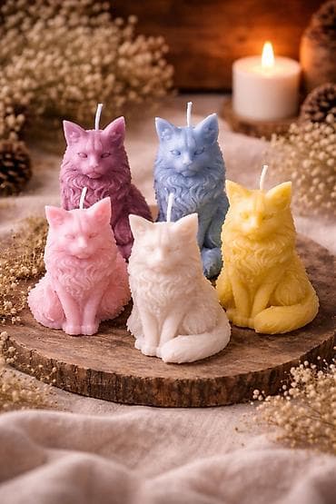 mere za posteljinu: Dekorativne sveće – ručno liveni modeli sa motivima životinja, cveća i — 1