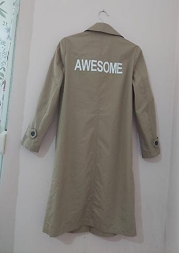 adidas trenerka type 1: Bež dugački kaput/trenč sa printom na leđima - Boja: klasična bež - — 2