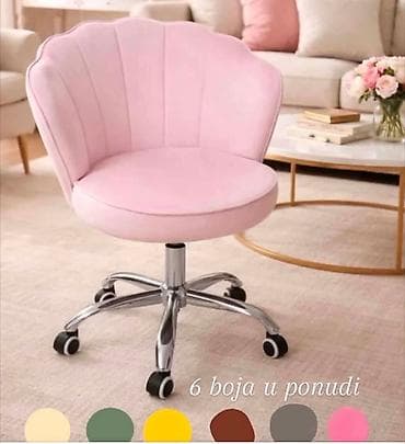 rasklopive stolice: Elegantna okretna stolica u obliku školjke 🌸 Prelepe Flower stolice — 1