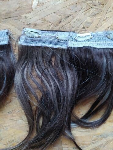 Sweatpants: Prodajem prirodnu kosu,set klipsi . set sadrži ;dva puta po jednu — 7