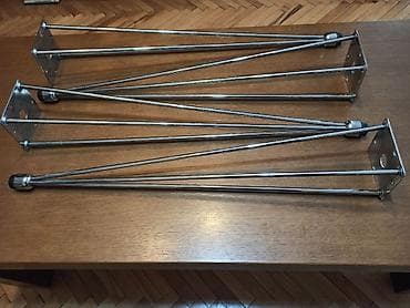 palete 7: Metalni nogari (za sto) dužine 70cm, sa podešavajućim stopicama — 4