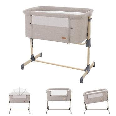 patike sa satenskim pertlama: KIKKA BOO Kolevka AMARIS wood dekor – beige Šifra proizvoda: KKB2 — 10