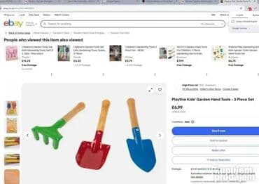 pertini garaza za autice: #2540 Mali baštenski alat za decu - PLAYTIVE; Sa 3 šarena baštenska — 2