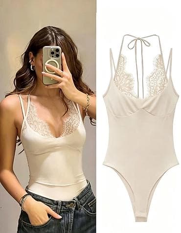 lisca lingerie: Ženski čipkani bodi sa tankim bretelama
1850 din
S M L — 3