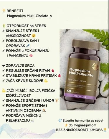 pareo: Magnesium Multi-Chelate (60 tableta) – Expert Line ​Vrhunski helatni — 1