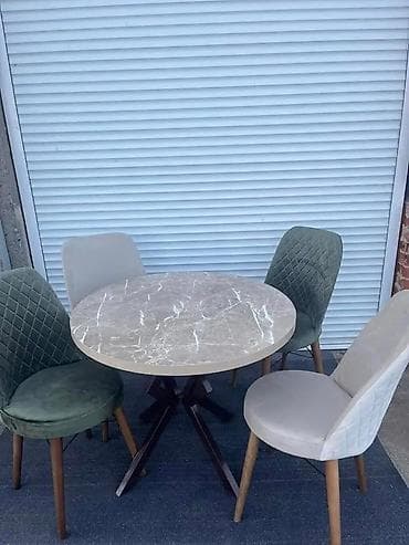 ikea trpezarijski setovi: Trpezarijski set – okrugli sto sa 4 stolice - Sto: okrugla ploča u — 5