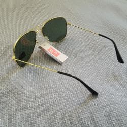 Naočare: Ray ban aviator, green gold, unisex, nove. Zeleno staklo i zlatan ram — 4