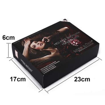 j2c koferi: Set sminke MISS ROSE u koferu Paleta sa senkama Set šminke: Miss — 5