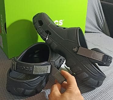 opposite kucne papuce: Crocs All-Terrain klompe -sandale – crne,nove, original broj45/46-M11 — 3