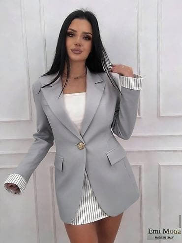 Muška obuća: 🔥Ženski blejzer - Kroj: duži sako sa klasičnim reverima i jednim — 3