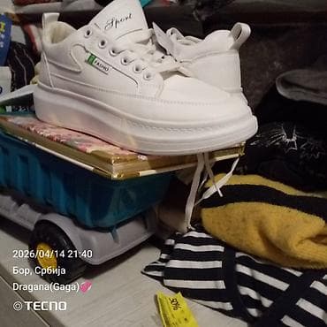 Beli ženski patike – „Sport / Fashio“ model - Boja: potpuno bele - na lalafo.rs Beli ženski patike – „Sport / Fashio“ model - Boja: potpuno bele -