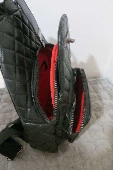 crni nike ranac: Materijal: Veštačka koža — 7