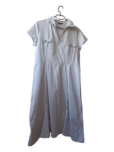 kosulje massimo dutti: Lanena ženska haljina košulja-kroja - Model: midi/duga haljina — 3