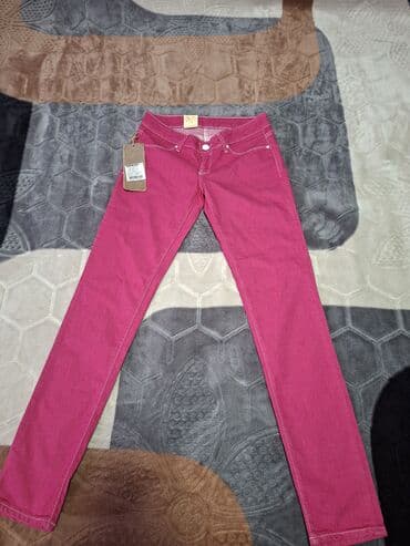 mona kozni novcanici: Ružičaste ženske farmerke – uski kroj - Boja: intenzivna ružičasta - — 1