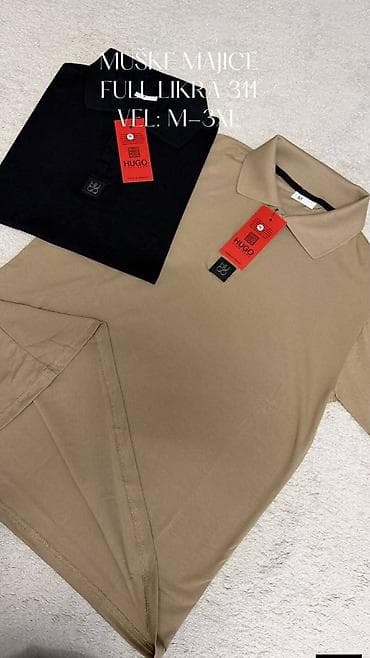 kosulja i majica: Muške majice sa kragnom Full likra m, l, xl, 2xl, 3xl 2300 Vrh — 2