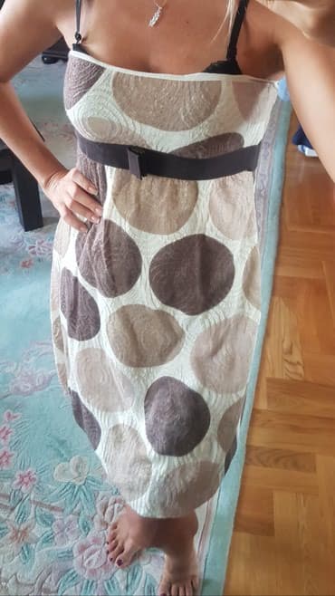 srebrni lancic sa krstom: Max Mara S (EU 36), bоја - Braon, Top (bez rukava) — 6
