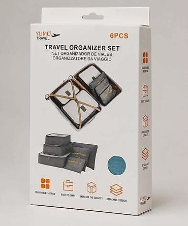 obuca snizenje: Set organizera za putovanja – 6 delova (YUMO Travel) Opis: - Komplet — 5