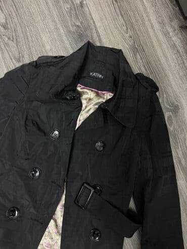 Women's Raincoats: L, With lining, color - Black — 4