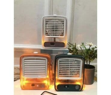 usb produzni kabl: Mini KLIMA ventilator prenosiva USB sa baterijom stona lampa NOVO! — 6